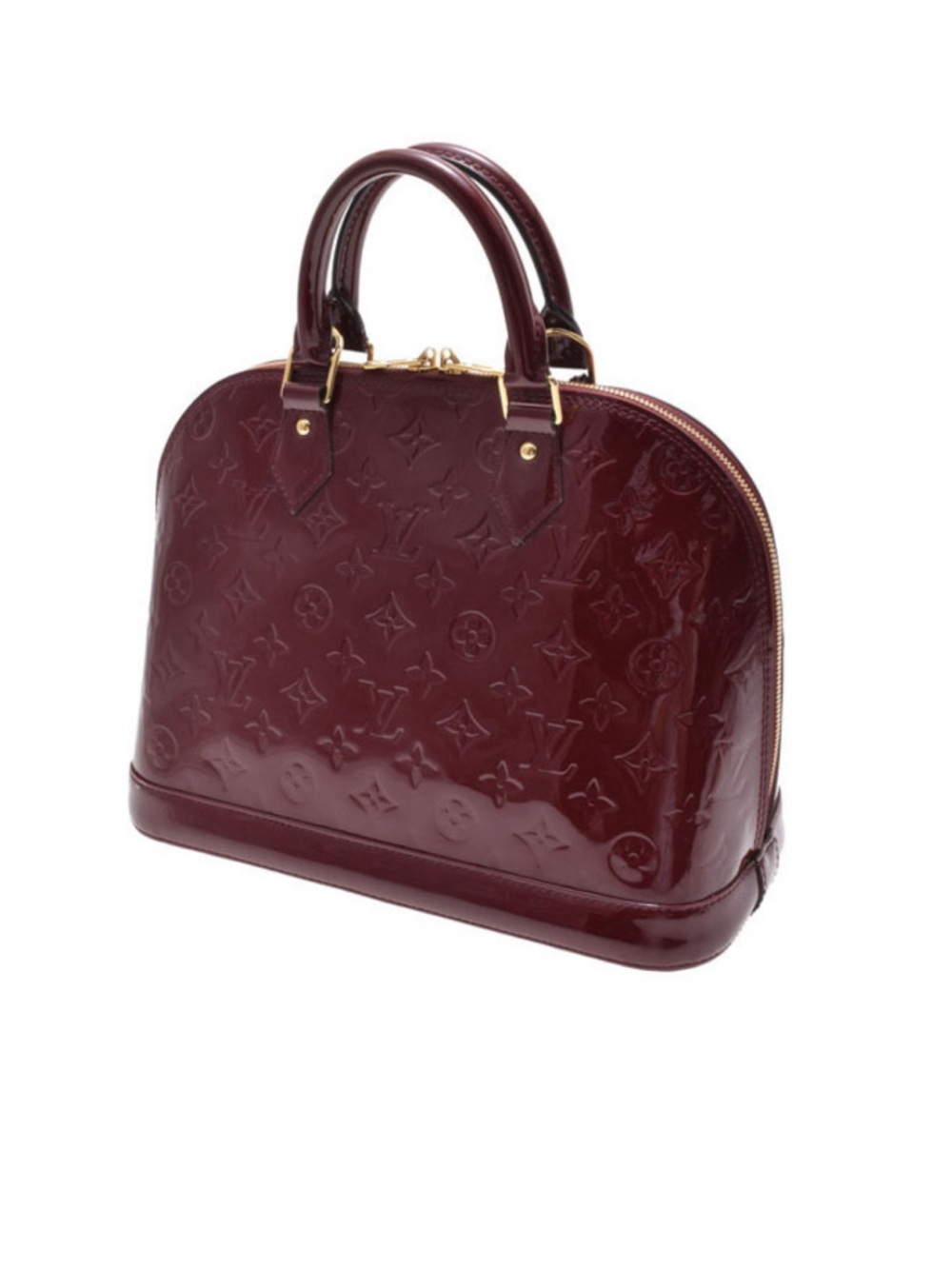 Louis Vuitton Vernis Alma Satchel in Bordeaux Patent